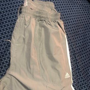 Adidas gray track pants